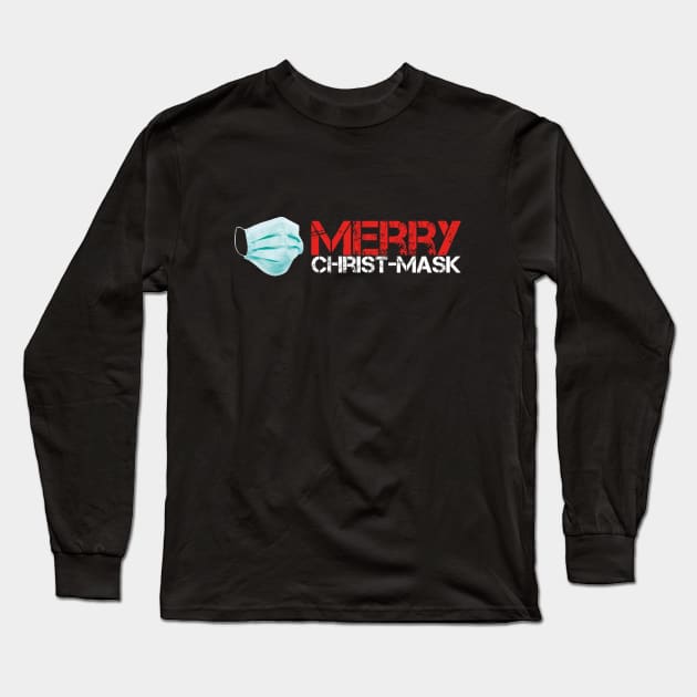 Xmask Merry Christ Mask 2020 Quarantine Christmas Long Sleeve T-Shirt by ArtFay